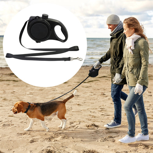 3 in 1 Dog Leash with Built in Water Bottle and Bowl (120cm )