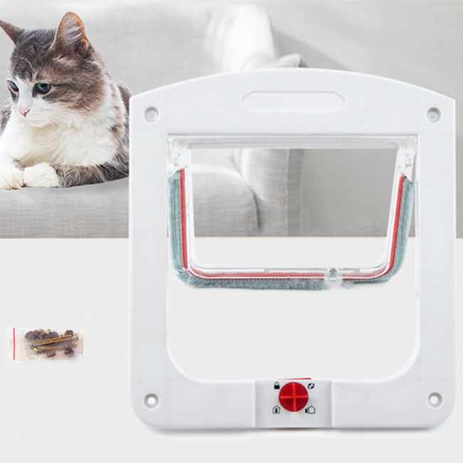 Pet Door for Cats and Dogs 4 Way Lock