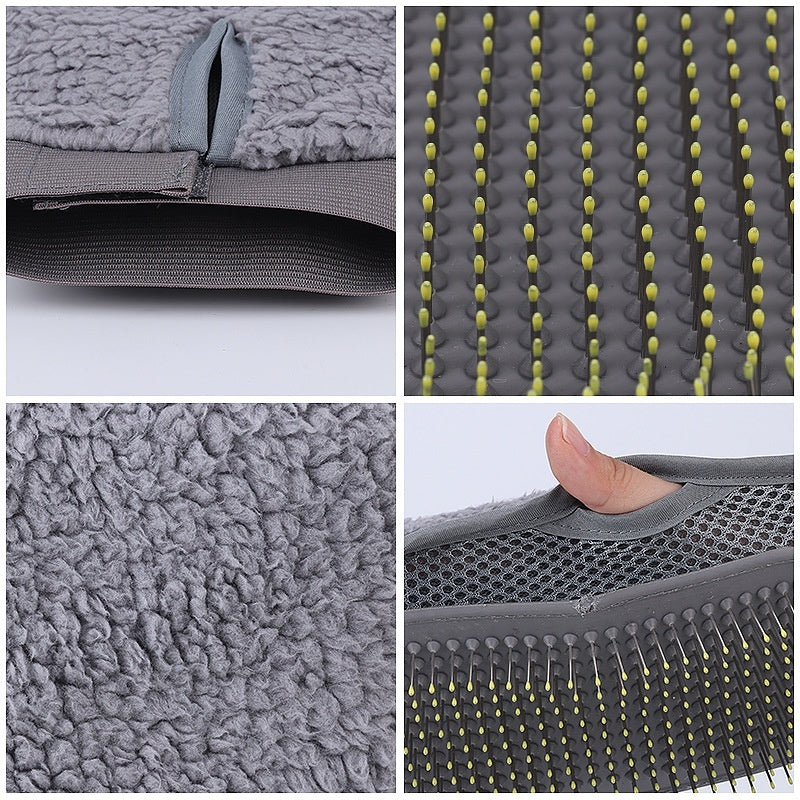 Pet Grooming Glove Hair Removal and Massage