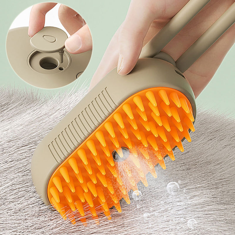 Cat Steam Brush 3 In 1 Electric Spray Cat Hair Brush For Massage. Pet Grooming