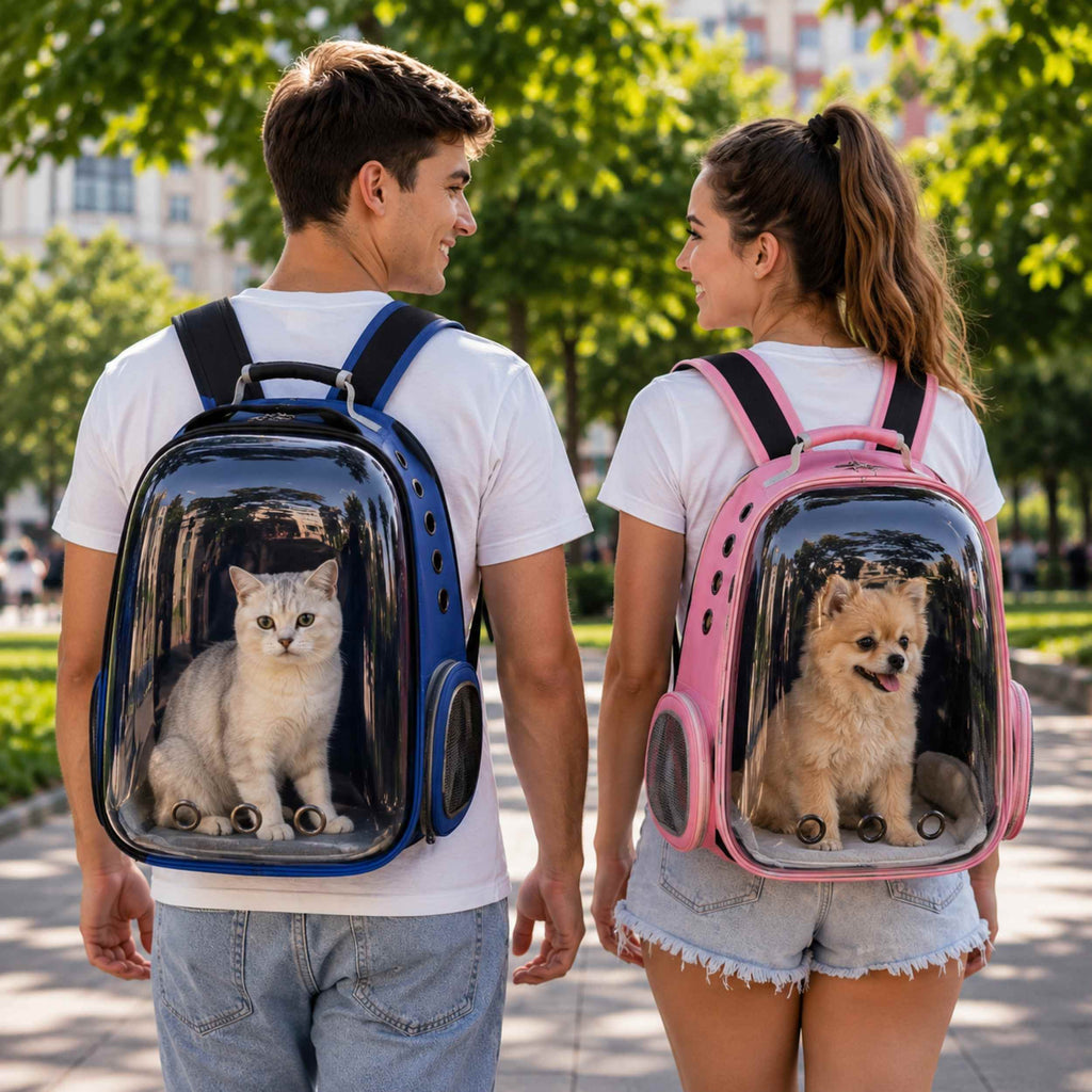 Transparent Pet Carrier Backpack for Cats and Small Dogsv.          🚚
ᶠʳᵉᵉ ˢʰⁱᵖᵖⁱⁿᵍ ⁱⁿᶜˡᵘᵈᵉᵈ