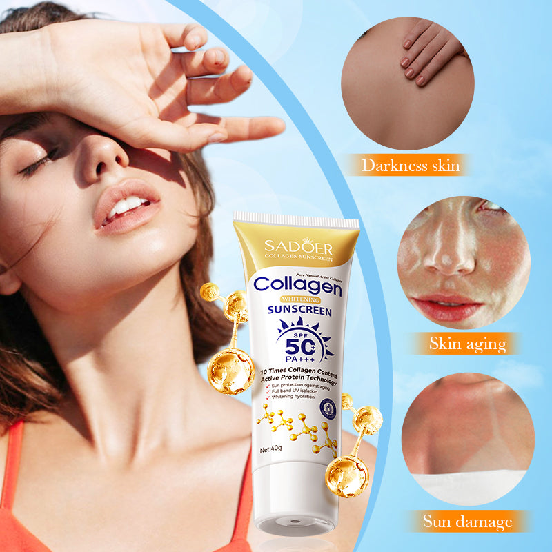 SADOER Collagen SPF50 Anti-Aging  Sunscreen Cream 40g