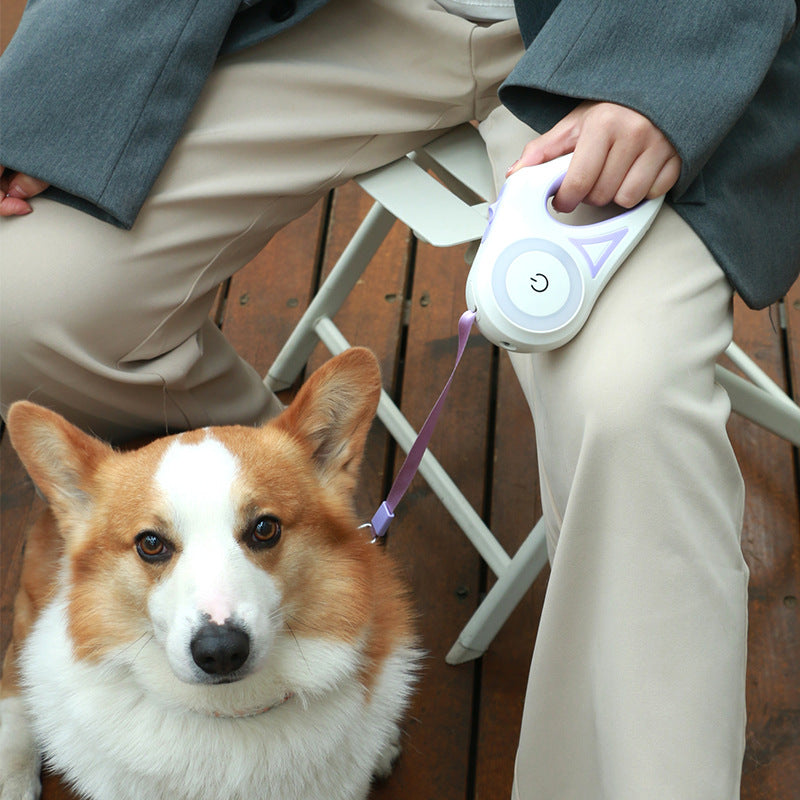 Retractable Dog Leash with LED Light 3M 5M