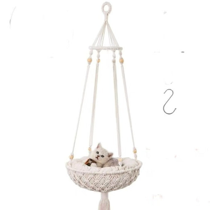 Cat Hammock Hand Woven Hanging Cat Bed