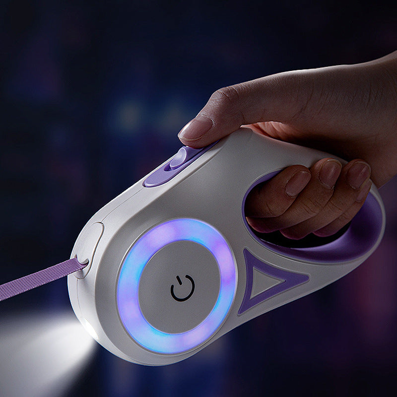 Retractable Dog Leash with LED Light 3M 5M