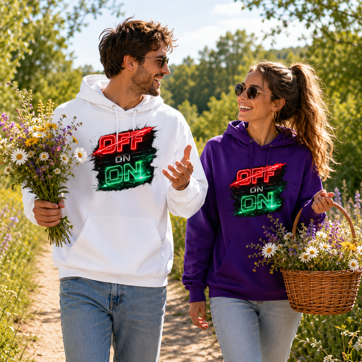 OFF ON Unisex Hoodie | Confidence & Positive Mindset