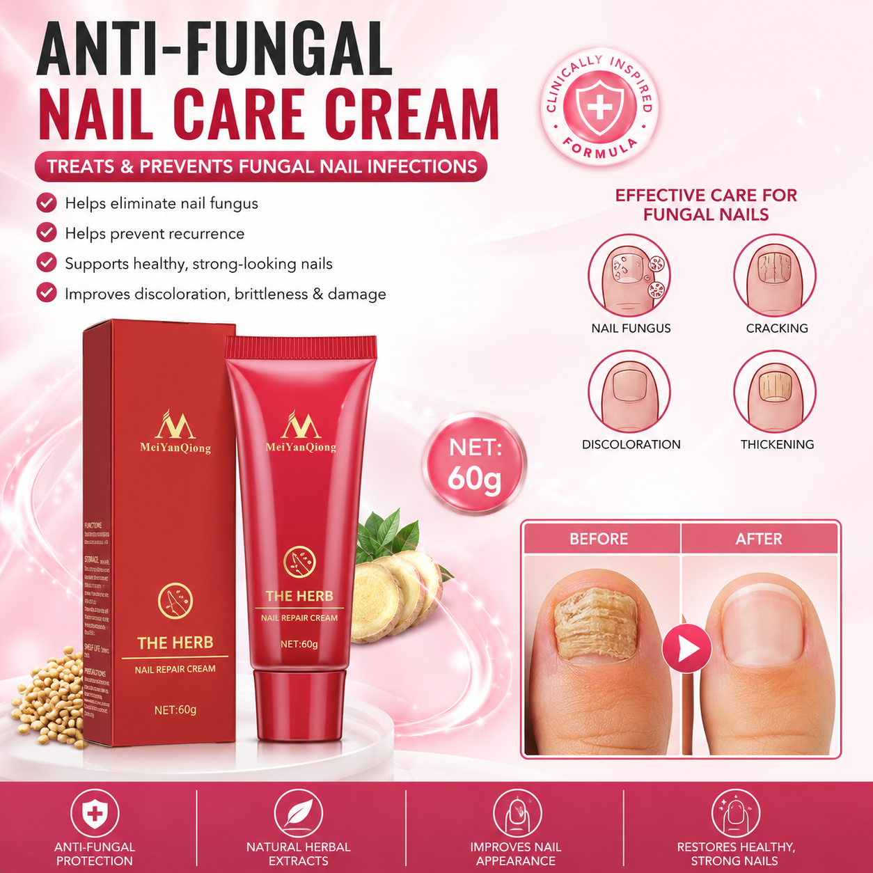 Nail Care Cream for Damaged Nails