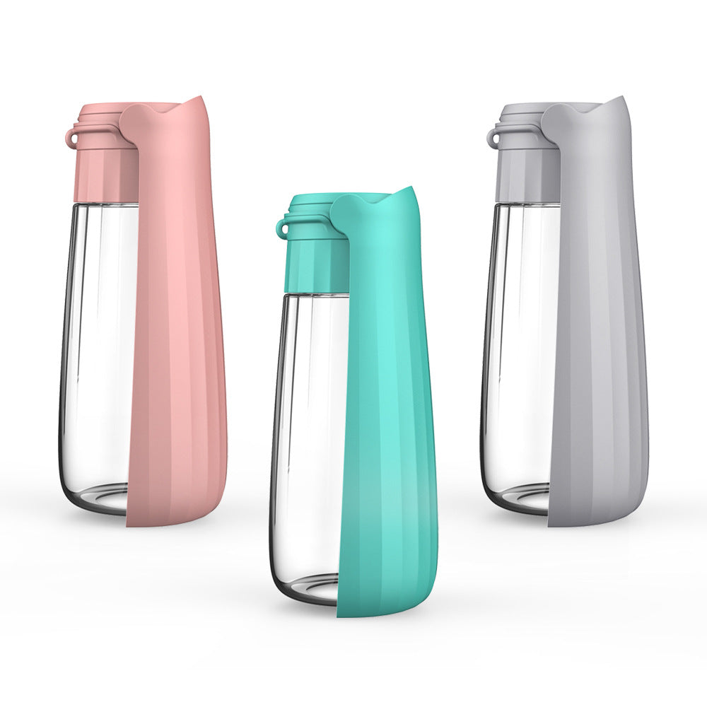 Portable Dog Water Bottle with Bowl for Travel and Walking