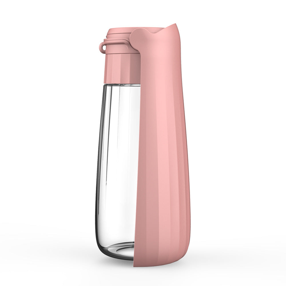 Portable Dog Water Bottle with Bowl for Travel and Walking
