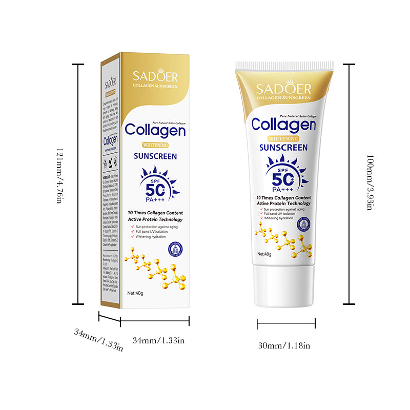 SADOER Collagen SPF50 Anti-Aging  Sunscreen Cream 40g