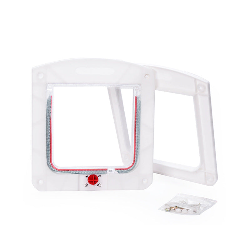 Pet Door for Cats and Dogs 4 Way Lock