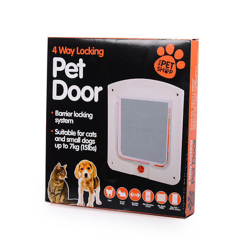 Pet Door for Cats and Dogs 4 Way Lock