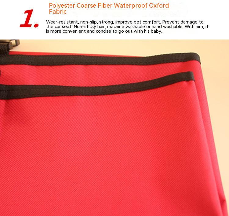 Multifunctional Detachable Pet Car Seat Back Waterproof Cushion