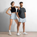 Vintage Silver Keys Pattern Unisex Athletic Shorts