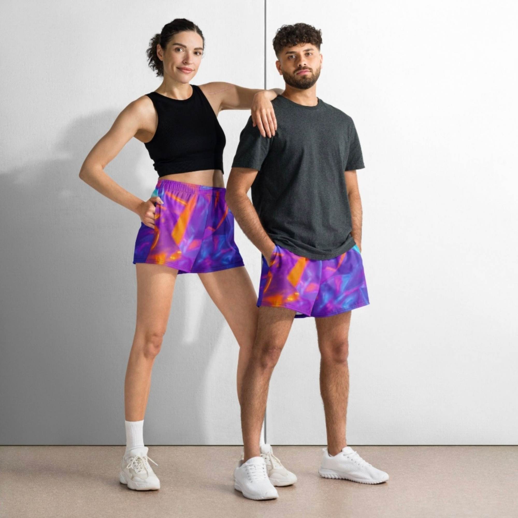 Vibrant Geometric Unisex Athletic Shorts.             🚚
ᶠʳᵉᵉ ˢʰⁱᵖᵖⁱⁿᵍ ⁱⁿᶜˡᵘᵈᵉᵈ