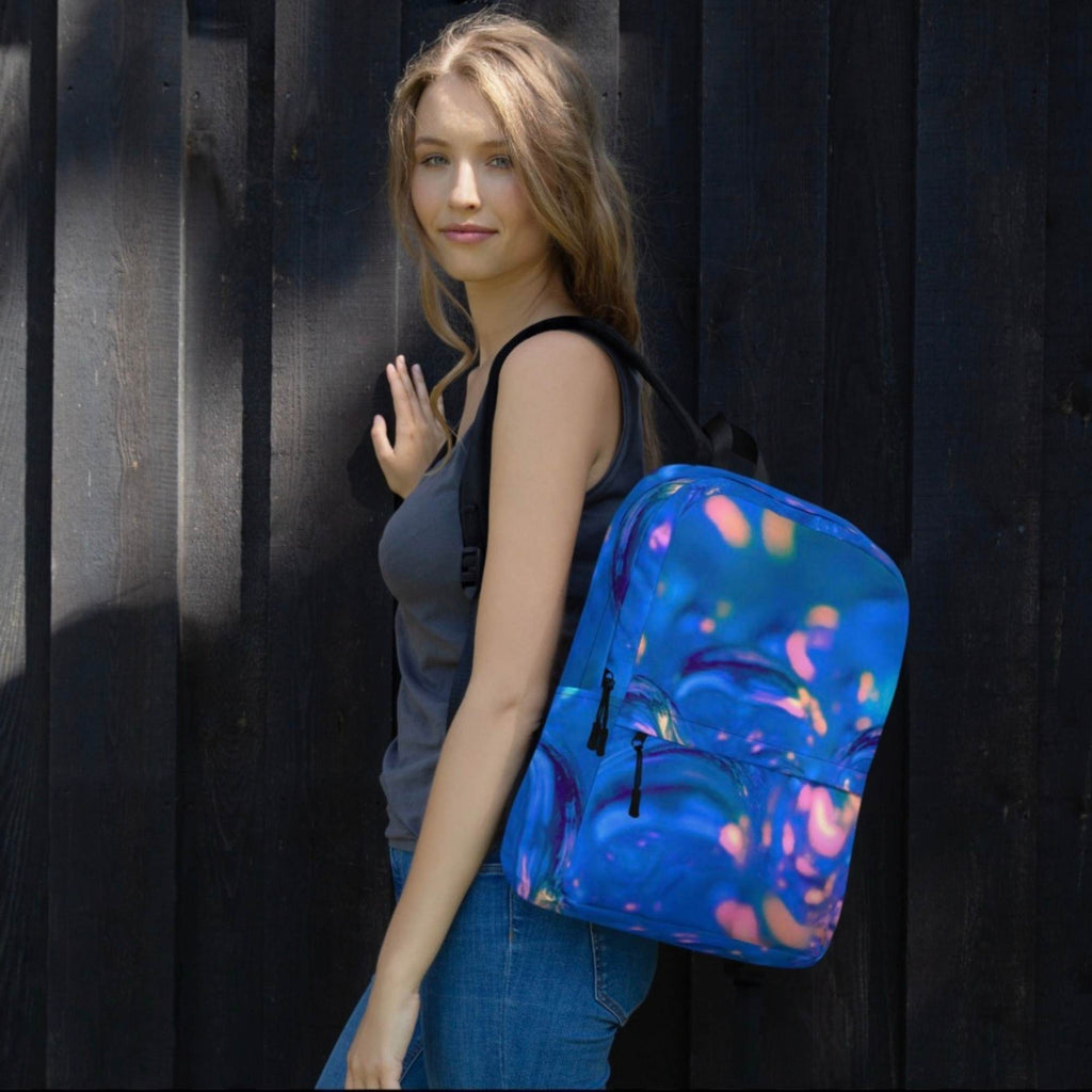 Vibrant Geometric Backpack – Colorful Abstract Travel & Everyday Bag