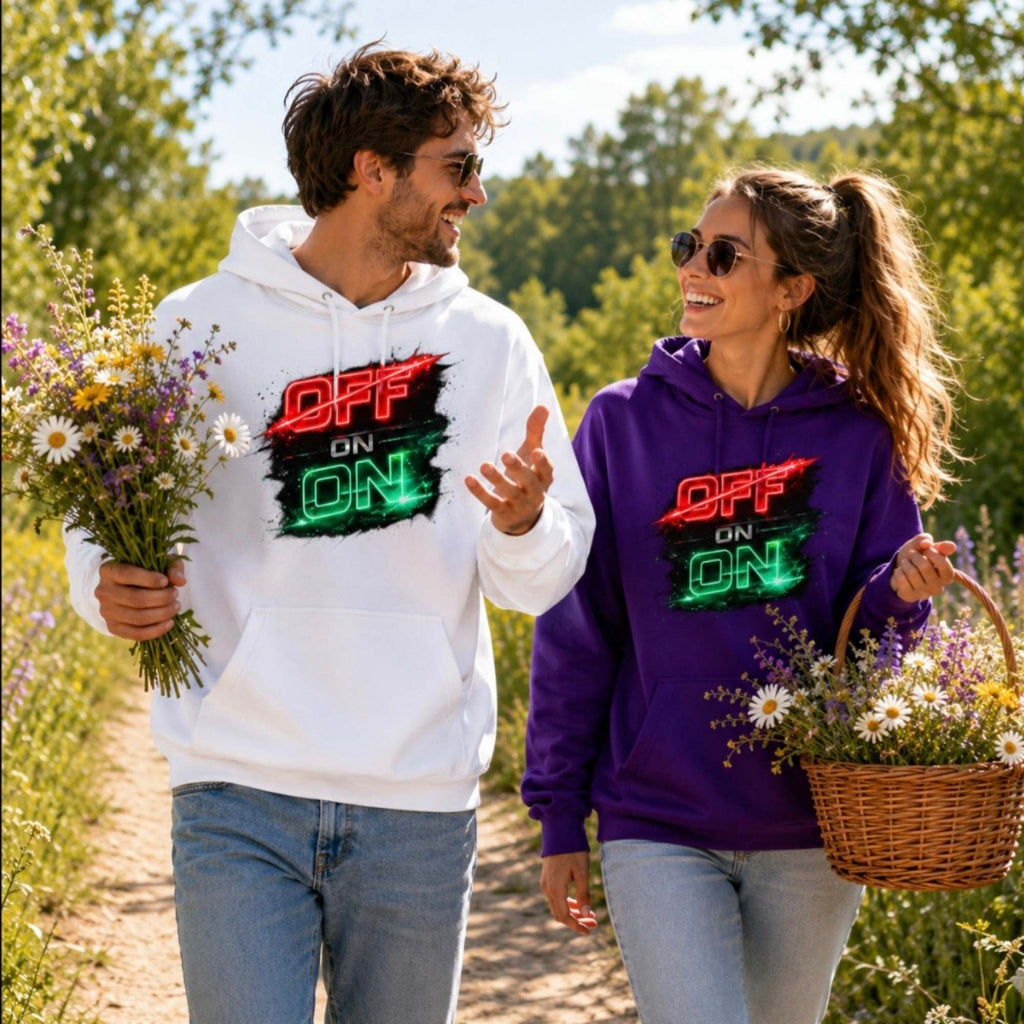 OFF ON Unisex Hoodie – Confidence & Positive Mindset