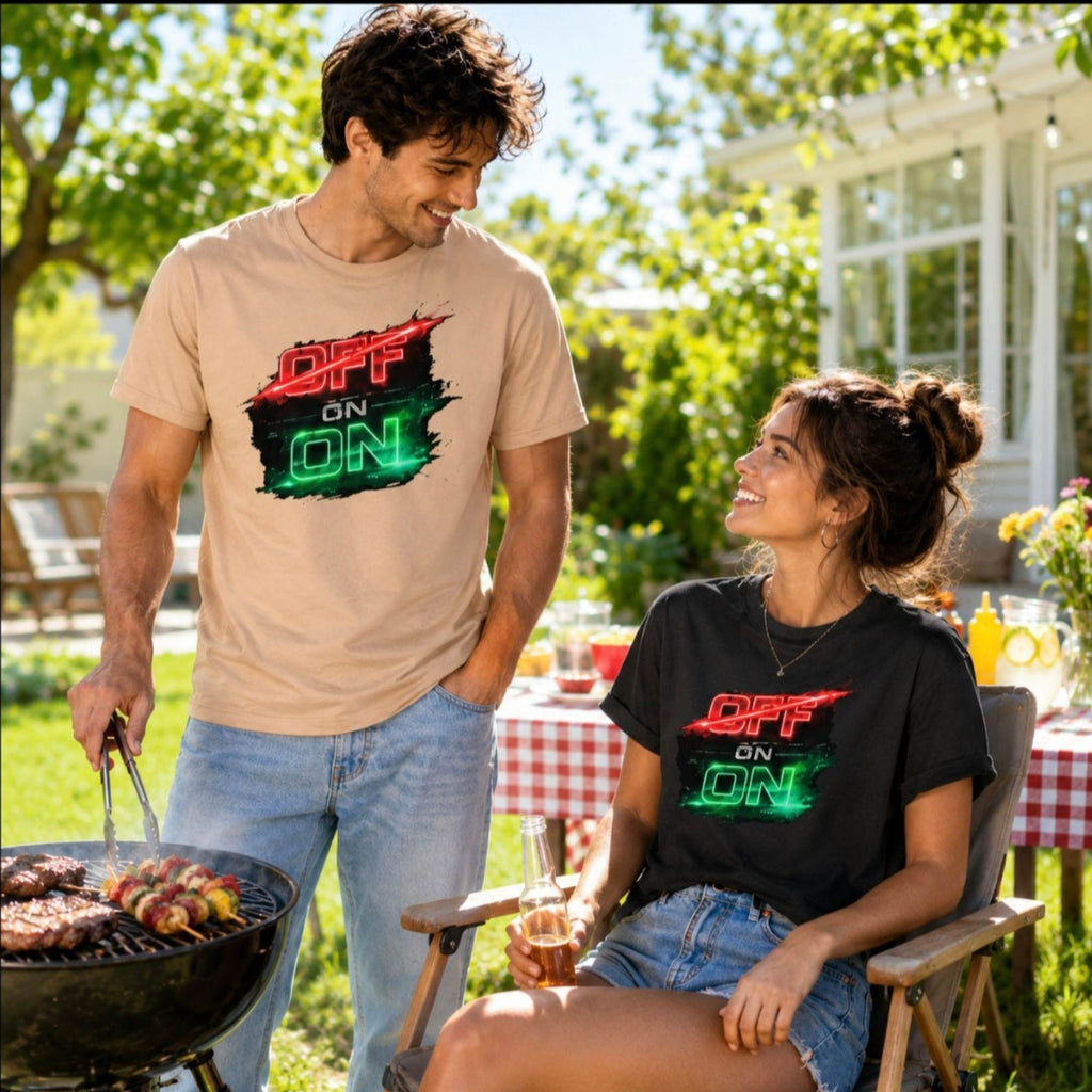 OFF ON Unisex T-Shirt – Confidence & Positive Mindset